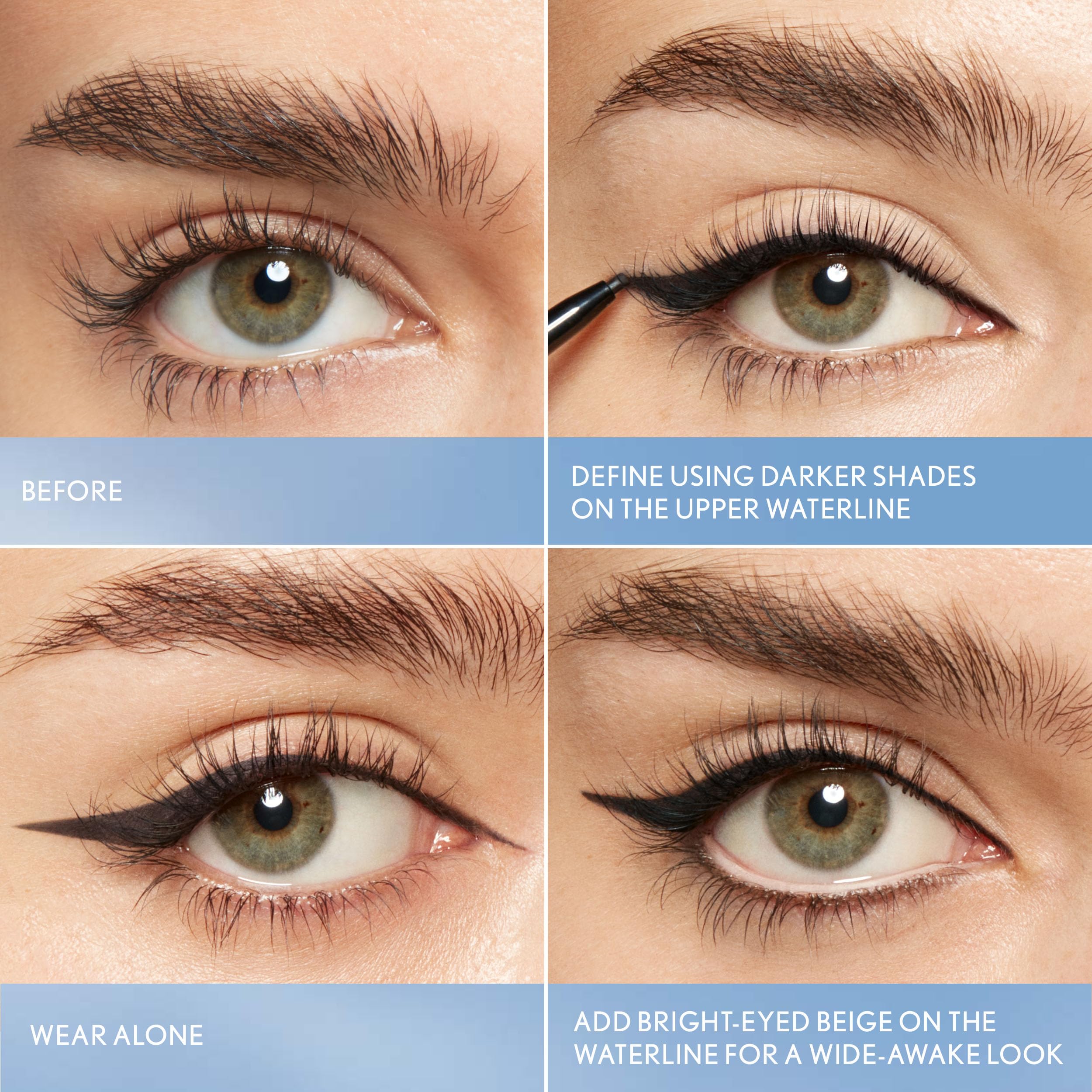 COVERGIRL Perfect Point Plus Lashline, Bright-Eyed Beige, Micro Eye Pencil, Ultra-Precise 1.5 Millimeter Tip, Creamy Gel Formula, Clean & Vegan, Talc-Free, Waterproof, 0.002oz